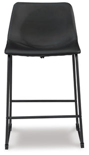 Centiar Black Counter Height Bar Stool (Set of 2) - D372-624X2