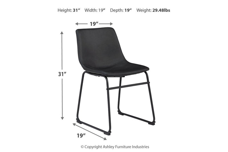 Centiar Black Dining Chair (Set of 2) - DMV FurnitureDining Chair
