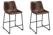 Centiar Brown Counter Height Bar Stool (Set of 2) - DMV FurnitureBarstool
