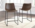 Centiar Brown Counter Height Bar Stool (Set of 2) - DMV FurnitureBarstool