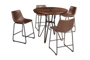 Centiar Brown Counter Height Bar Stool (Set of 2) - DMV FurnitureBarstool