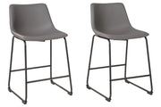 Centiar Gray Counter Height Bar Stool (Set of 2) - DMV FurnitureBarstool