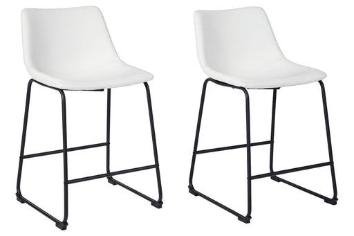 Centiar White Counter Height Bar Stool (Set of 2) - DMV FurnitureBarstool