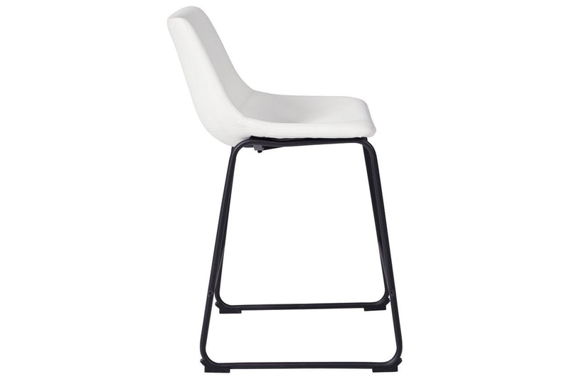 Centiar White Counter Height Bar Stool (Set of 2) - DMV FurnitureBarstool