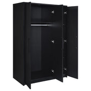 Cerda 3-door Bedroom Wardrobe Storage Cabinet Armoire Black - 950448BLK