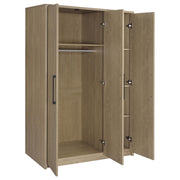 Cerda 3-door Bedroom Wardrobe Storage Cabinet Armoire Latte - 950448LTE