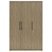 Cerda 3-door Bedroom Wardrobe Storage Cabinet Armoire Latte - 950448LTE