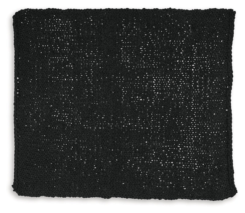 Chaddon Black Throw - A1001061T