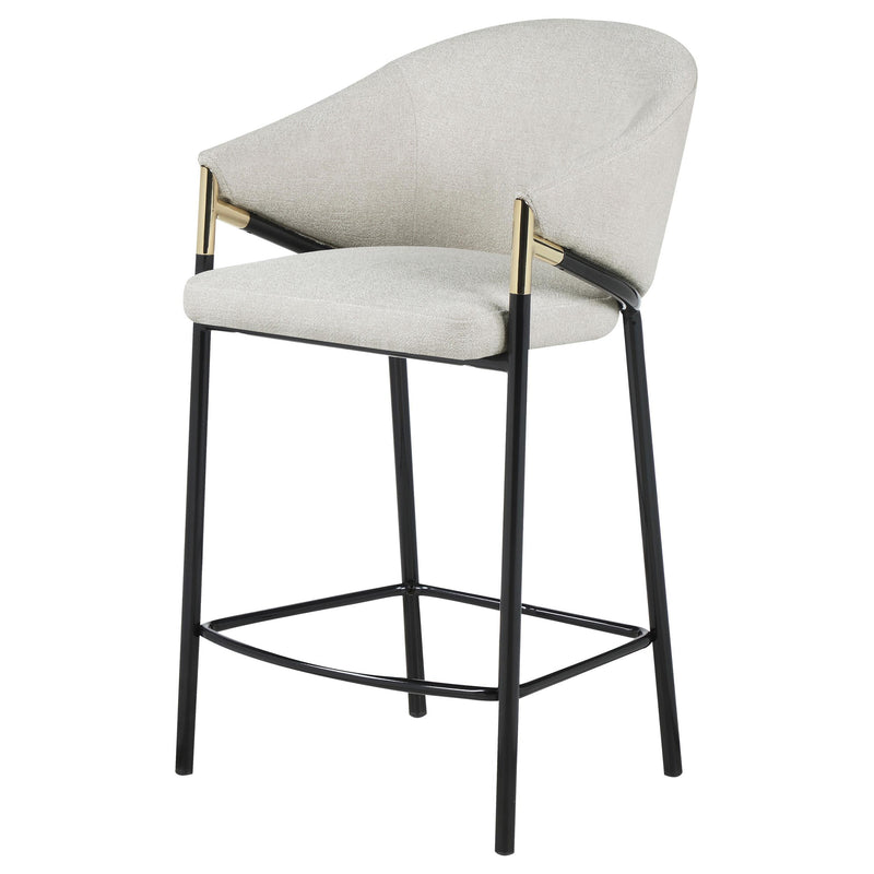 Chadwick Fabric Upholstered Counter Chair Beige (Set of 2) - 183436