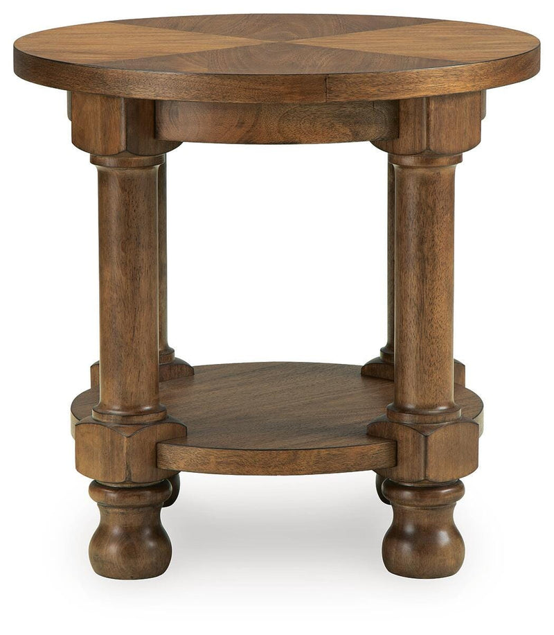 Chadworth Medium Brown End Table - T614-6