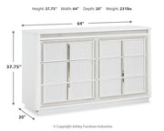 Chalanna California King Upholstered Storage Bed with Dresser in White from Ashley - DMV Furniture