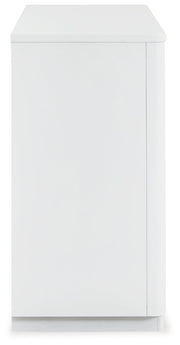 Chalanna King Upholstered Storage Bed with Dresser in White from Ashley - DMV Furniture