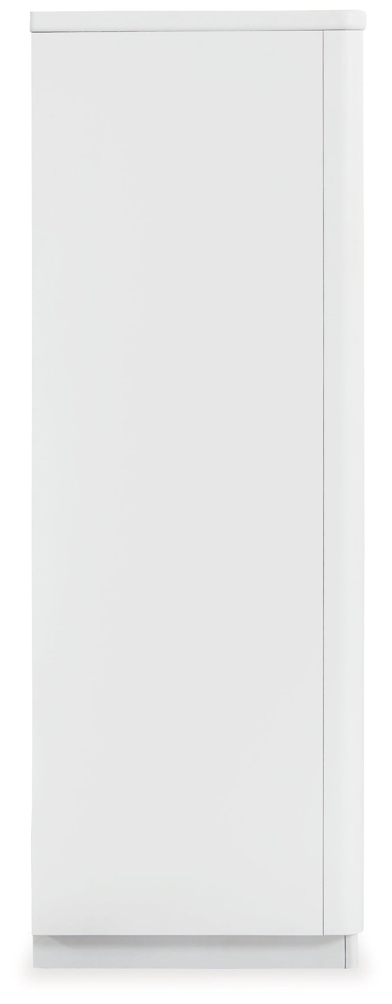 Chalanna King Upholstered Storage Bed with Mirrored Dresser and Chest in White from Ashley - DMV Furniture