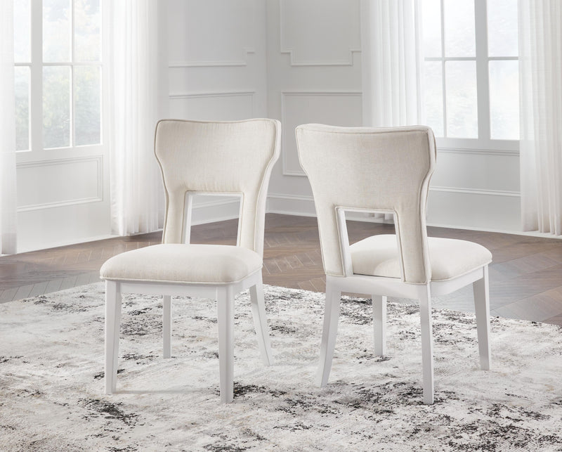 Chalanna White Dining Chair (Set of 2) - D822-01X2