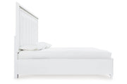 Chalanna White Queen Upholstered Storage Bed - DMV FurnitureQueen Bed