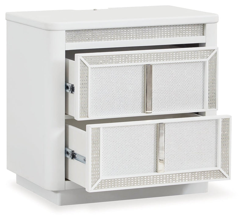 Chalanna White Upholstered Panel Storage Bedroom Set - DMV FurnitureBedroom Set