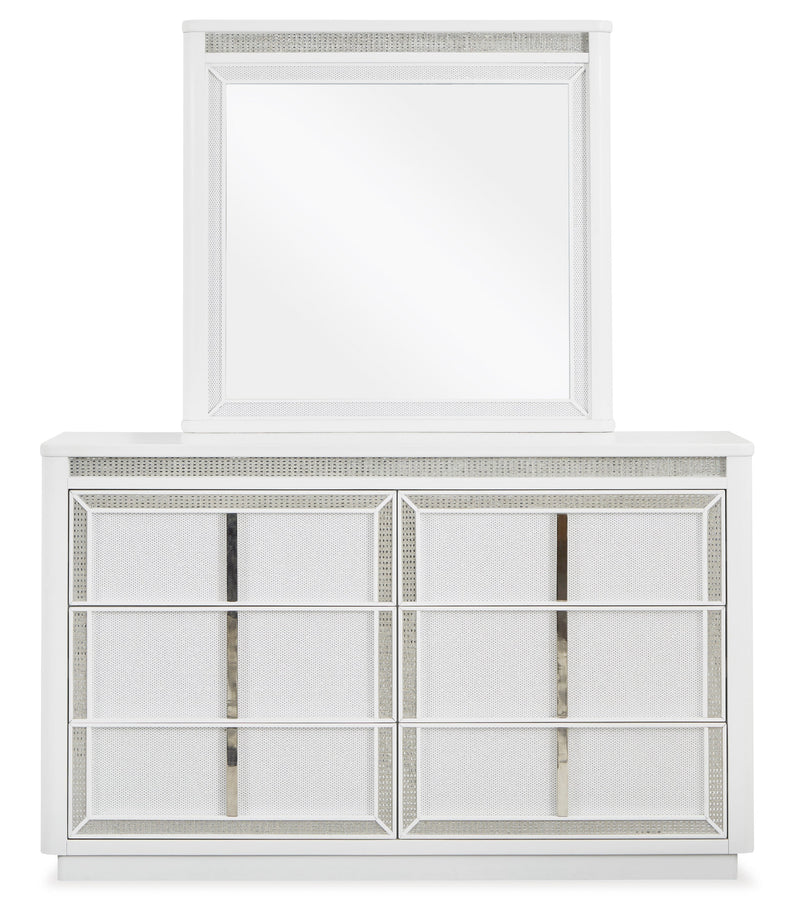 Chalanna White Upholstered Panel Storage Bedroom Set - DMV FurnitureBedroom Set