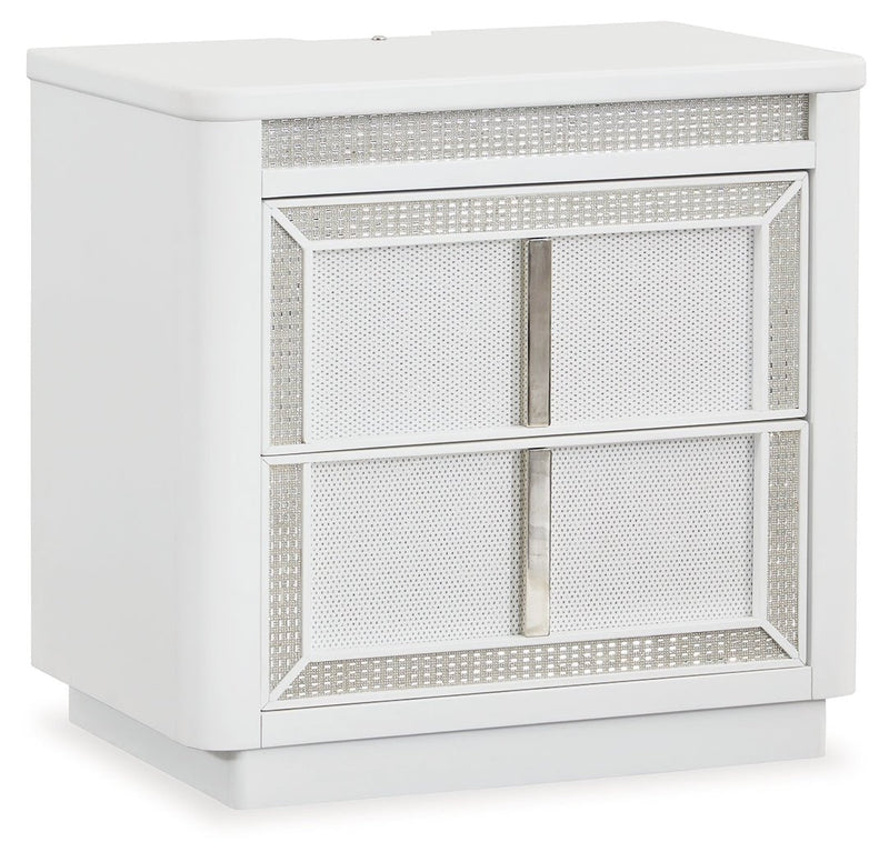 Chalanna White Upholstered Panel Storage Bedroom Set - DMV FurnitureBedroom Set