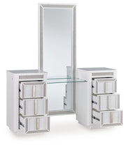 Chalanna White Vanity with Mirror - B822B7