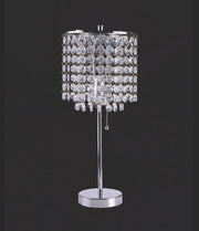 Chandelier Chrome 19" Table Lamp - 6213T-CH-1 - DMV Furniture