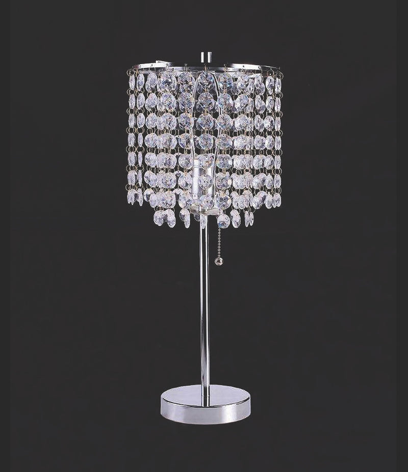 Chandelier Chrome 19" Table Lamp - 6213T-CH-1 - DMV Furniture