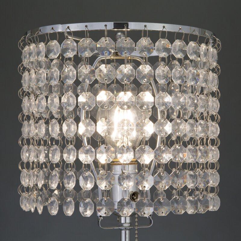 Chandelier Chrome 19" Table Lamp - 6213T-CH-1 - DMV Furniture