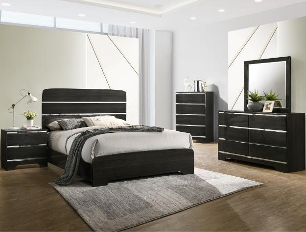 Chantal Black Panel Bedroom Set [FREE CHEST] - DMV FurnitureBedroom Set