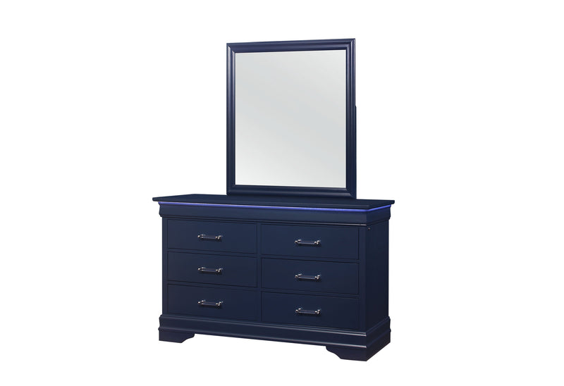Charlie Blue Mirror - CHARLIE-BLUE-MR - DMV Furniture