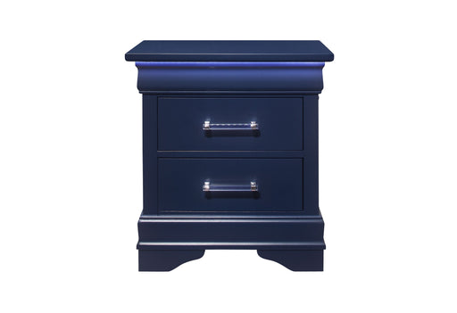 Charlie Blue Nightstand With Led - DMV FurnitureNightstand