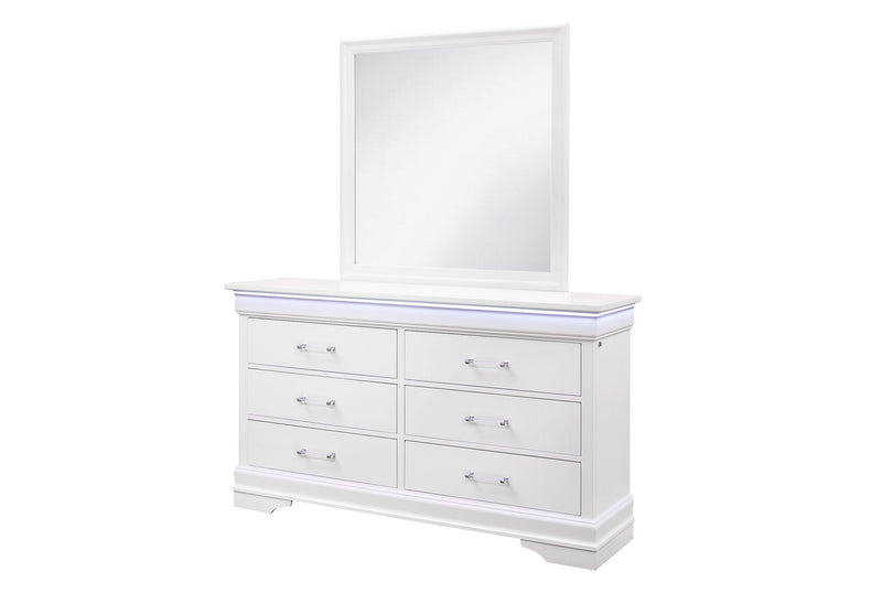 Charlie White Mirror - CHARLIE-WHITE-MR - DMV Furniture