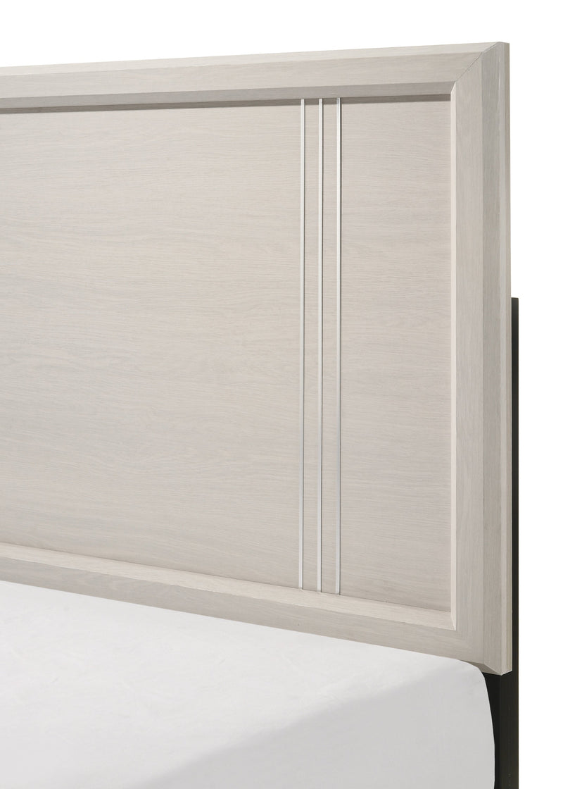 Charlie White Queen Panel Bed - DMV FurnitureQueen Bed