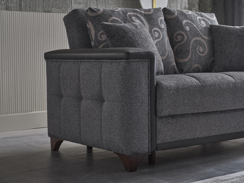 Charlotte Beatto Anthracite Living Room Set