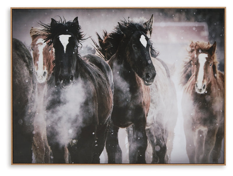 Chaseburn Brown/Black/White Wall Art - A8000380