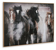 Chaseburn Brown/Black/White Wall Art - A8000380