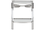 Chaseton Clear/Silver Finish Accent Table - DMV FurnitureTable
