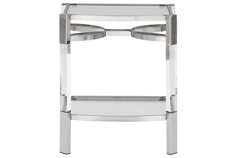 Chaseton Clear/Silver Finish Accent Table - DMV FurnitureTable