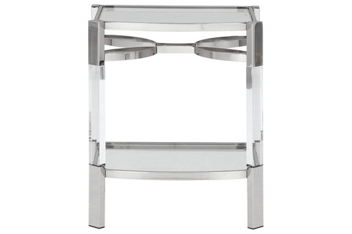 Chaseton Clear/Silver Finish Accent Table - DMV FurnitureTable