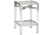 Chaseton Clear/Silver Finish Accent Table - DMV FurnitureTable
