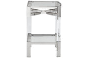 Chaseton Clear/Silver Finish Accent Table - DMV FurnitureTable