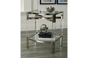 Chaseton Clear/Silver Finish Accent Table - DMV FurnitureTable