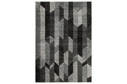Chayse Black/Gray 6'6" x 9'6" Rug - DMV FurnitureRugs