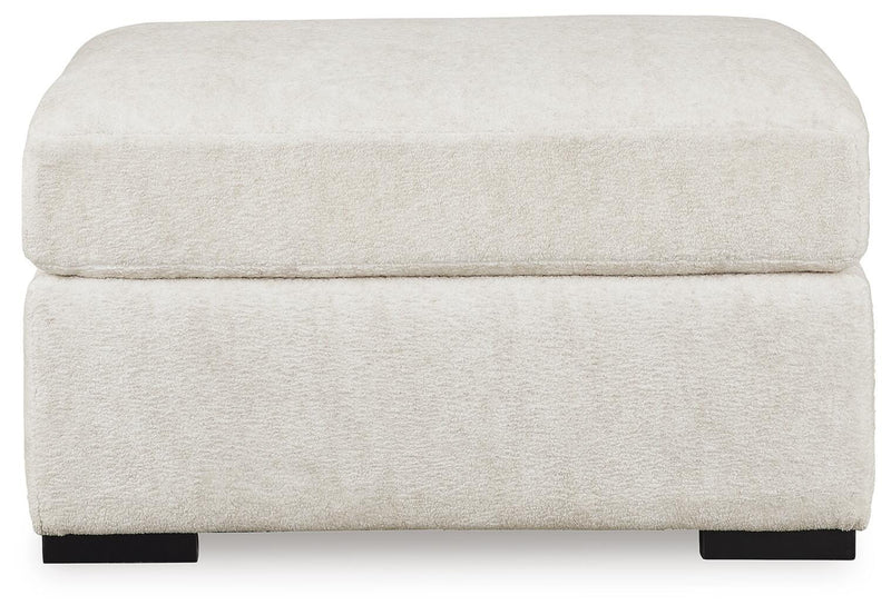 Chessington 2-Piece Sectional with Ottoman in Ivory - PKG018570