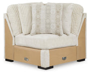 Chessington Ivory 4-Piece Sectional and Oversized Accent Ottoman - 61904U1