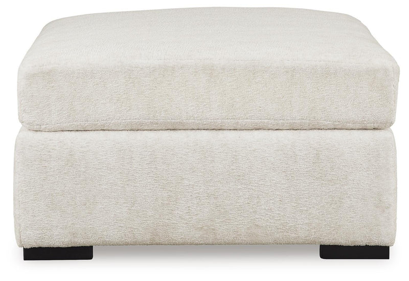 Chessington Ivory 4-Piece Sectional and Oversized Accent Ottoman - 61904U1
