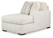 Chessington Ivory 4-Piece Sectional and Oversized Accent Ottoman - 61904U1