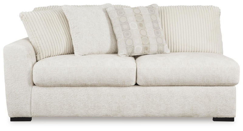 Chessington Ivory 4-Piece Sectional and Oversized Accent Ottoman - 61904U1