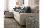 Chevron Blue Pouf - A1000445 - DMV Furniture