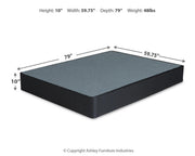 Chime 12 Inch Hybrid White California King Mattress and Foundation Set - M697M1