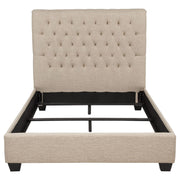 Chloe Upholstered Full Panel Bed Oatmeal - 300007F