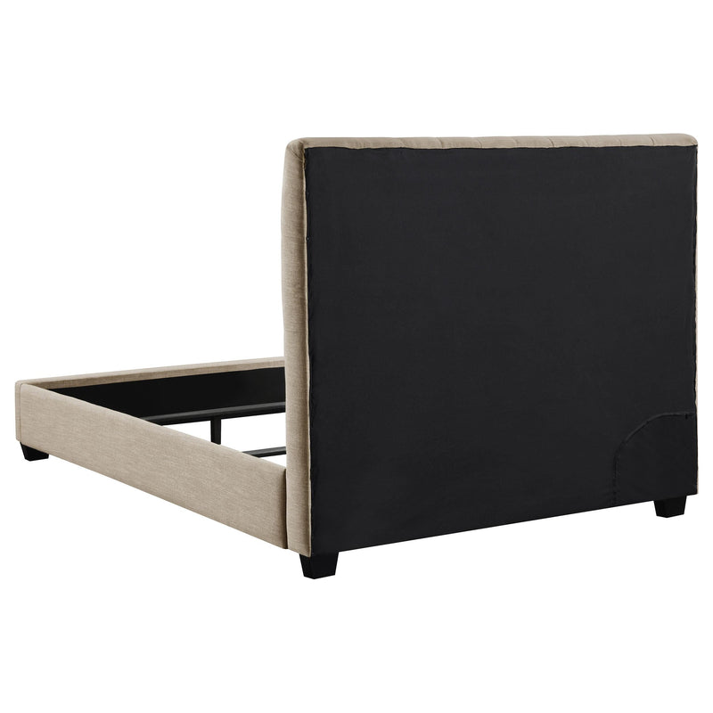 Chloe Upholstered Queen Panel Bed Oatmeal - 300007Q